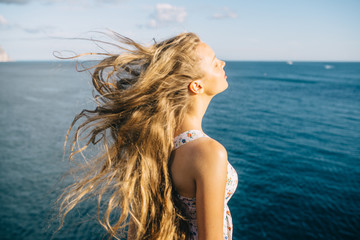 wind in her hair