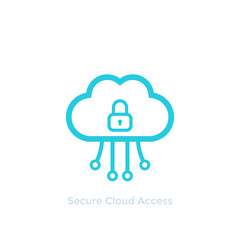 Secure cloud access, vector