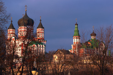 Fototapeta na wymiar St. Panteleimon's Cathedral in Theophania, neighbourhood of Kyiv, Ukraine
