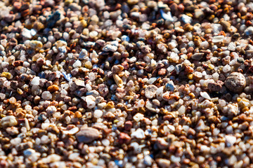 Sand close up macro isolated