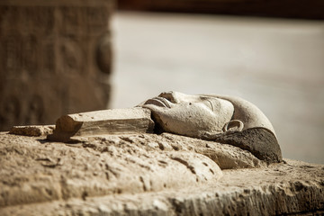 Pharaoh stone sarcophagus tomb