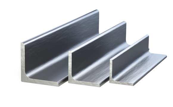 Steel corner profile. L-profile set.