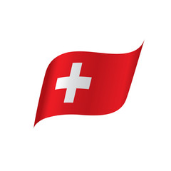 Switzerland flag, vector illustration