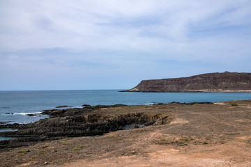 Volcanic coastline of Boa Vista, Cape Verde