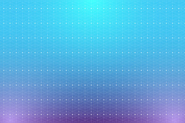 Geometric pattern with connected lines and dots. Graphic background connectivity. Modern stylish polygonal backdrop communication compounds for your design. Lines plexus. Vector illustration.