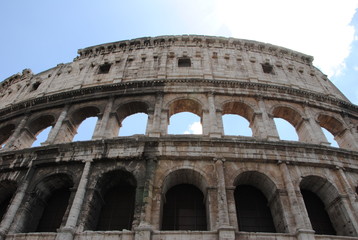 Fototapeta na wymiar The Colosseum or Coliseum also known as the Flavian Amphitheatre, Rome, Italy.
