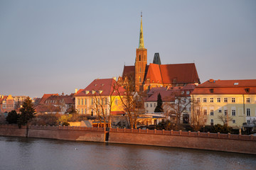 Obraz premium Cathedral Island of Wroclaw