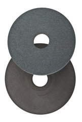 Abrasive circle isolated on white background