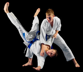 Children martial arts fighters