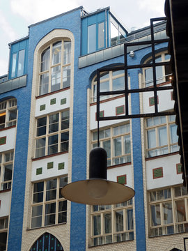 Hackesche Höfe Fassade mit Lampe