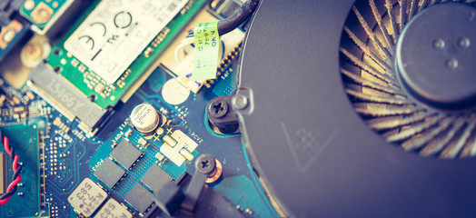 Computerplatine, Lüfter, Performance, Breitbild