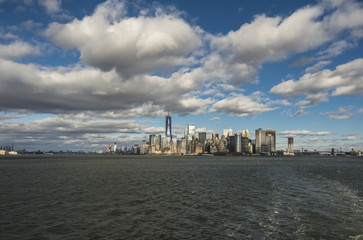 Naklejka premium Lower Manhattan in New York City