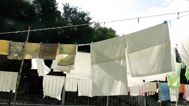hanging clothes