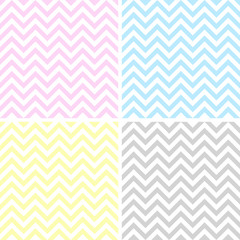 Set of 4 zigzag patterns