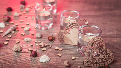 Wellness decoration, Spa concept in Valentine's Day