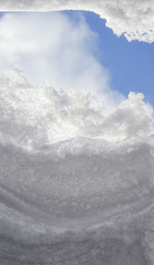 冬　雪　空　雲　素材
