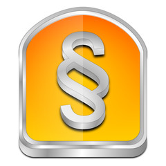 Law paragraph button - 3D illustration