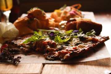 Pizza platter for two