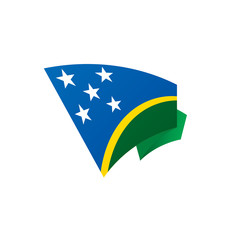 Solomon Islands flag, vector illustration