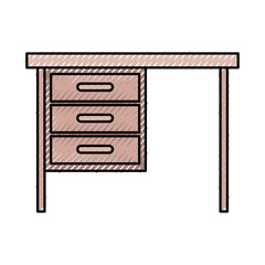 desk education learning library study school office vector illustration