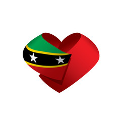 Obraz premium Saint Kitts and Nevis flag