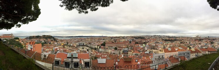 Fototapeta na wymiar Landscape of Lisbon in Portugal