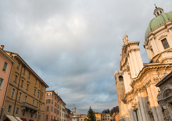 Duomo square, Brescia, Italy