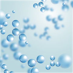abstract molecules background.