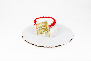 White with white icing on white background.