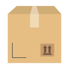 delivery carton box icon vector illustration design