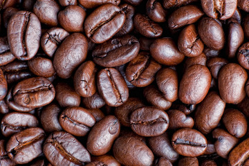 Coffee beans background