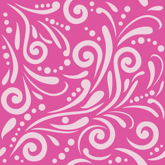 Bright purple seamless ornamental pattern for design