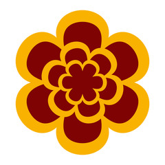 Decorative asian flower