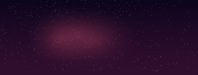 Space stars background. Light night sky vector.