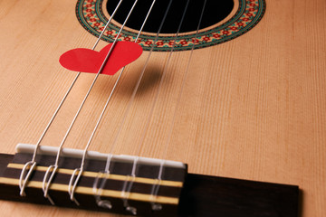 Valentine's Day and love music concept