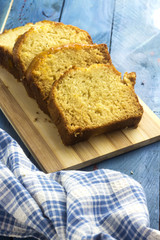 arabic homemade pound orange sliced cake