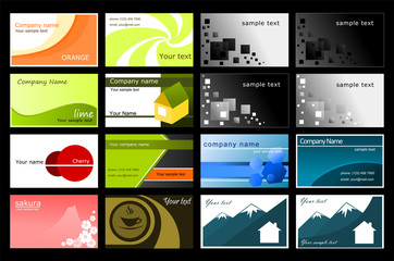 Collection of business cards
