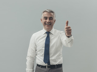 Smiling businessman portrait