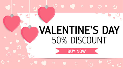 Valentine'day sale label vector