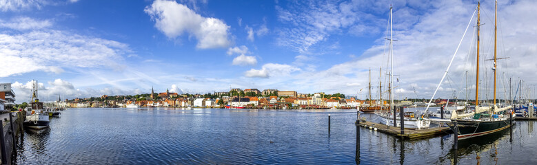 Fototapeta na wymiar Flensburg Panorama 