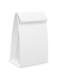 white paper packaging stock vector illustration