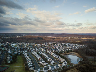Aerial of Franklin Park Sunrise 