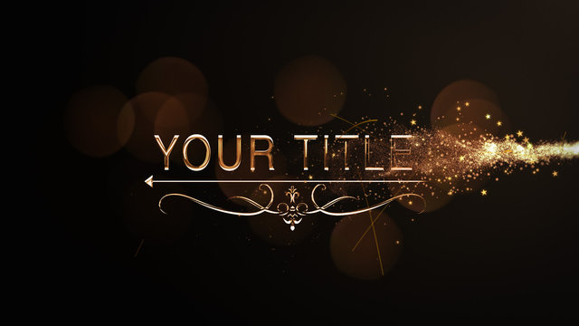 Metallic Particle Text Reveal