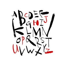 벡터 문자 / 손으로 쓴 글씨체