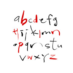 벡터 문자 / 손으로 쓴 글씨체