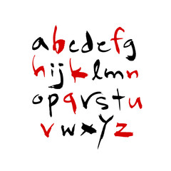 벡터 문자 / 손으로 쓴 글씨체