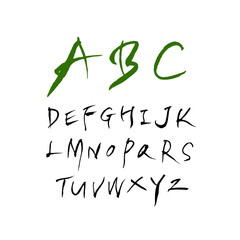 벡터 문자 / 손으로 쓴 글씨체