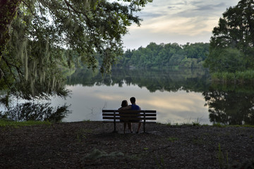 Obraz premium Couple at a park