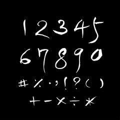 벡터 문자 / 손으로 쓴 글씨체