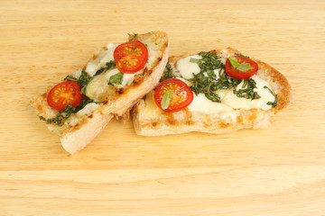 Mozzarella and tomato ciabatta